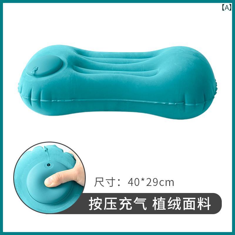 屋外用 インフレータブル 枕 折りたたみ式 プレス 旅行用 ポータブル 飛行機 高速 鉄道 車両用 腰 クッ..