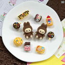 ホール シューズ アクセサリー ポップ マート ブラウン LABUBU 2025 シューズフラワー クロックス バックル かわいい