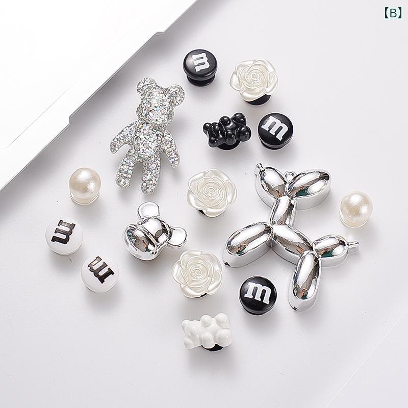 クロックス DIY シューズ アクセサリー かわいい 靴 花 バックル アッパー 装飾 豪...