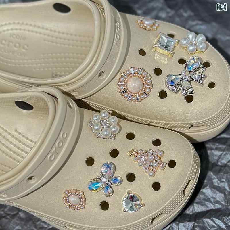 LINEAR shopの穴 あき 靴 アクセサリー 花 クロックス 豪華 クラウド バックル 装飾 DIY カジュアル かわいい フラワー おしゃれ｜アングル2