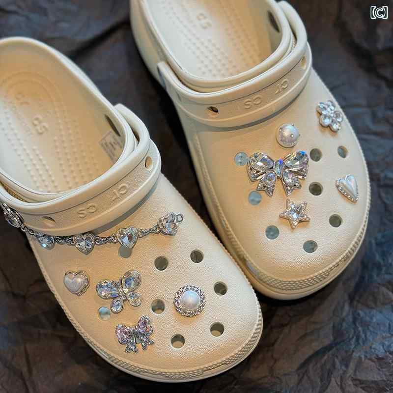 LINEAR shopの穴 あき 靴 アクセサリー 花 クロックス 豪華 クラウド バックル 装飾 DIY カジュアル かわいい フラワー おしゃれ｜アングル3