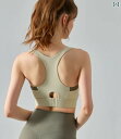 女性用 スポーツブラ 夏用 固定カップ ヨガ ブラ 背中開き フィットネス ランニング ショートパンツ セットアップ 涼感 シンプル