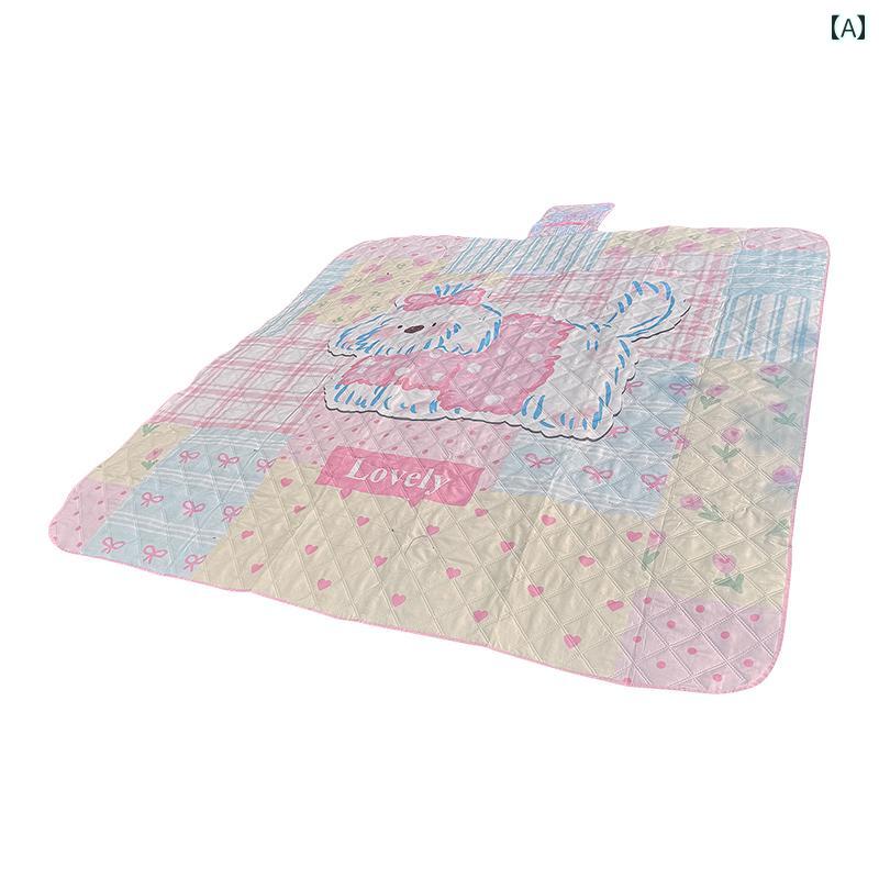 スタイル ピクニック マット 防水 防湿 厚手 折りたたみ ポータブル 洗える ビーチ キャンプ 遠足 持ち..