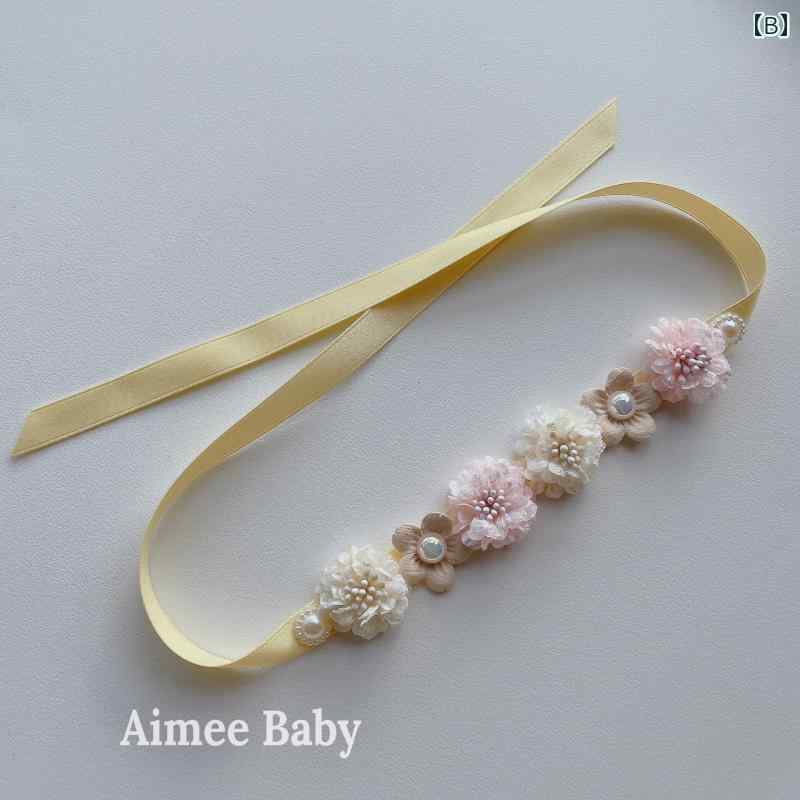 ハンドメイド バレエ ヘアアクセサリー フラワー花のヘッドバンド. 教室 ダンス 子...