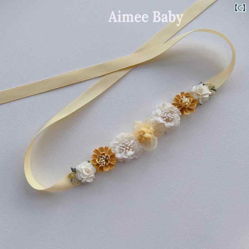 ハンドメイド バレエ ヘアアクセサリー フラワー花のヘッドバンド. 教室 ダンス 子...