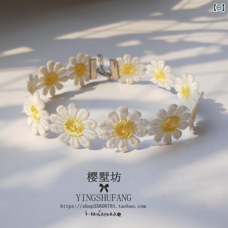 小さめ フレッシュで 甘い ガーリー ハート.レースやカモミールのお花モチーフ. ス...