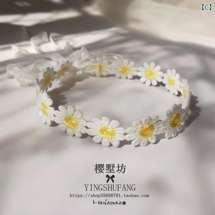 小さめ フレッシュで 甘い ガーリー ハート.レースやカモミールのお花モチーフ. ス...