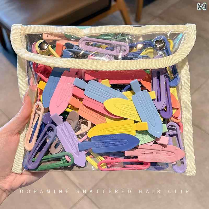 女性用 シームレス ヘア ピン 前髪用 サイド クリップ メイクアップ 折れた 髪用 シングル ヘッド ドレス用 アレンジ カジュアル