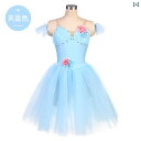 バレエ チュチュ 子供用 競技 服 スカイブルー ロング スカート 大人用 パフォーマンス コスチューム.可愛いふんわり.女性
