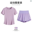 女性用 ファット MM フィットネ スーツ 大きいサイズ 速乾性の 半袖 携帯電話 バック ポケット 夏 朝の ジョギング ヨガ 汗 かいた 服