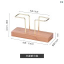 ブナ材 おしゃれ 縦型 ペーパー タオルホルダー カフェ ホテル レストラン デスク トップ ナプキンホルダー 木製 底 シンプル ゴールド ペーパーホルダー