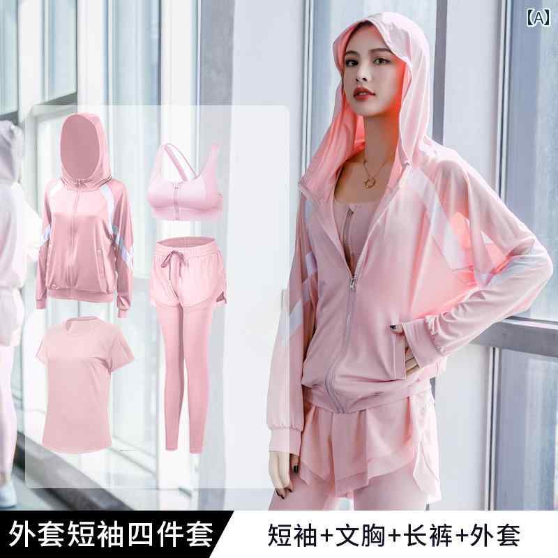 スポーツ スーツ モーニング ランニング ジャケット ジム 2025 夏 速乾性 ヨガ 女性用.可愛いカラフル..