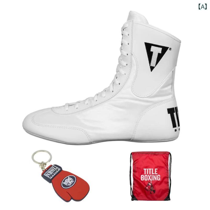 本物の アメリカン プロ ボクシング シューズ フィットネス 軽量 通気性 ブーツ ホット.汗かいても快適装着感男女兼用