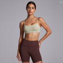 レディース スポーツブラ ストラップ ヨガ ブラ ピラティス フィットネスウェア ブラトップ ブラカップ スポブラ 無地 シンプル
