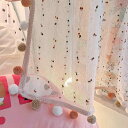 寝室 レトロ ドリーム カーテン 伸縮 ロッド 子供 部屋 バルコニー ハーフ ショート ピンク ルーム ブラインド インテリア