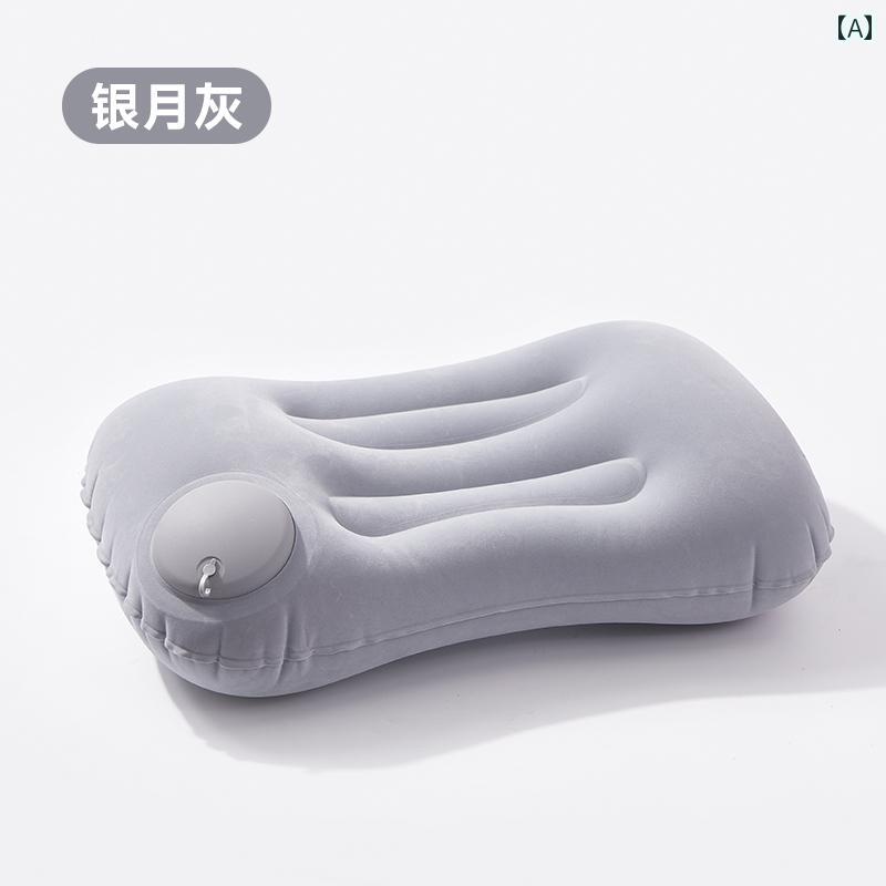 インフレータブル 枕 旅行 ポータブル 腰 クッション 飛行機用 長距離用 アウトドア キャンプ テント ..