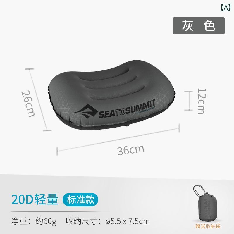 Muatsu Pillows - インフレータブル 枕 ポータブル アウトドア 吹き出し式 昼寝 キャンプ 旅行用 ウエスト クッション トラベル ビジネス 持ち運び コンパクト