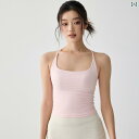 背中開き 女性 春夏 ランニング スポーツブラ ヨガ ピラティス フィットネスウェア ブラトップ セットアップ おしゃれ キャミソール