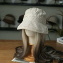日本製 チェック 柄 ストラップ バケットハット 女性用 ロールエッジ 日焼け防止 小さめ ベースン シンプル カジュアル