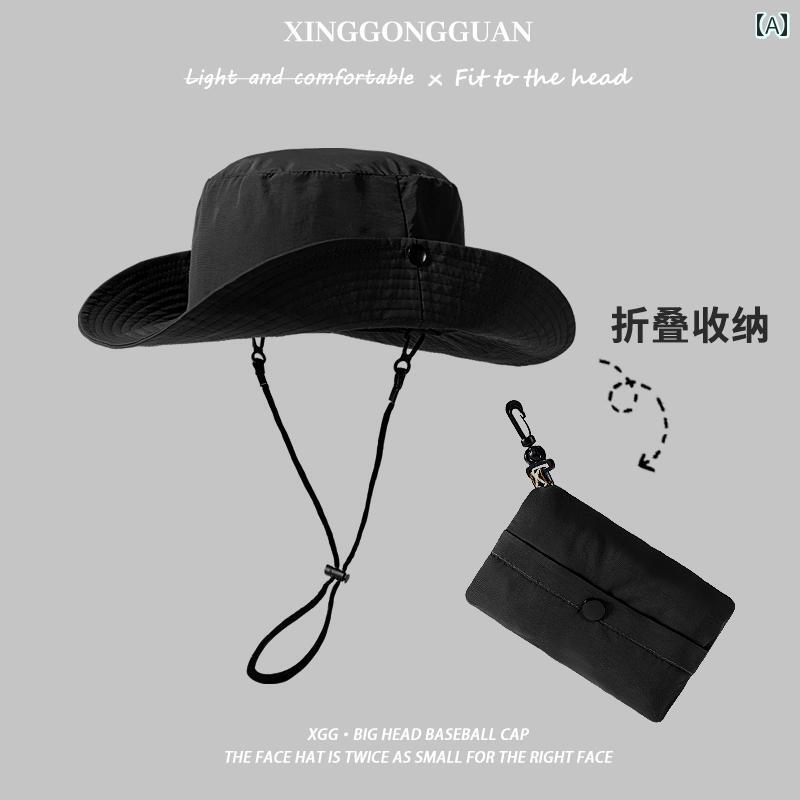 速乾性 防水 収納袋付き 登山 帽子 レディース 夏 アウトドア 薄型 メンズ 通気性 日よけ フィッシャーマン ハット カジュアル主な素材：ナイロン対象者: 男女共用サイズ: 平均周囲径 [55-59CM] 大きい周囲径 [58-62CM]