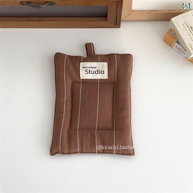 ストライプ柄 リネンクロス コースター コットン製 やけど防止 断熱 パッド ダイニング テーブル ボウル マット コーヒー ウォーターカップ