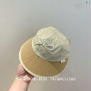 韓国 子供用 帽子 夏用 蝶 結び つば広 日よけ 女の子用 ダックビル 野球帽 旅行用 トップ 麦わら キッズ カジュアル