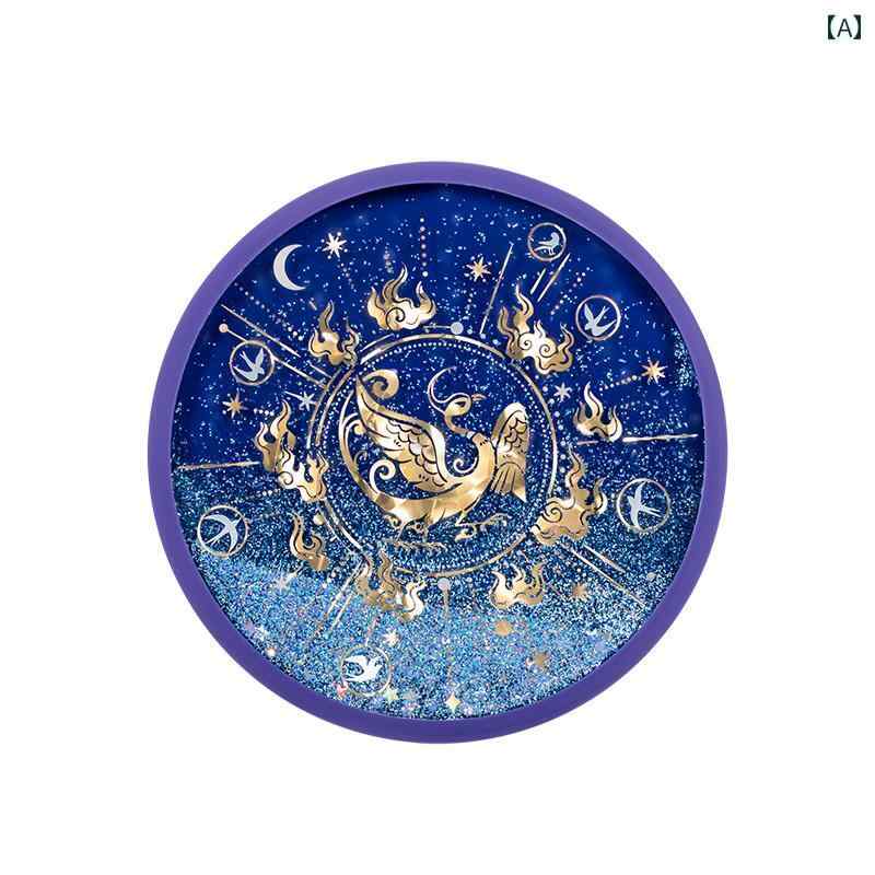 シリコン コースター 断熱 マット 滑り止め カップル チャイナ風 文化 創造的 誕生日 プレゼント インテリア キッチン カラフル