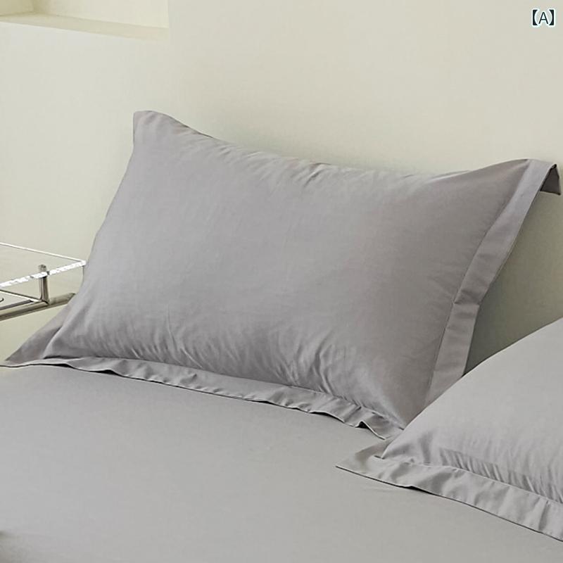 綿 枕カバー 大きいサイズ ラージ コットン 無地 シンプル おしゃれ カラー パステルカラー ピローケース ホテルライク マカロン