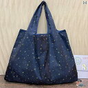折りたたみ スーパーマーケット ショッピングバッグ大容量 防水 布 ハンドバッグ ドット柄 スター おしゃれ エコバッグ ナイロン
