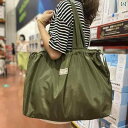 ショッピングバッグ 防水 キャンバス 折りたたみ式 大容量 丈夫 収納 ポップ ツートーンカラー トートバッグ エコバッグ おしゃれ
