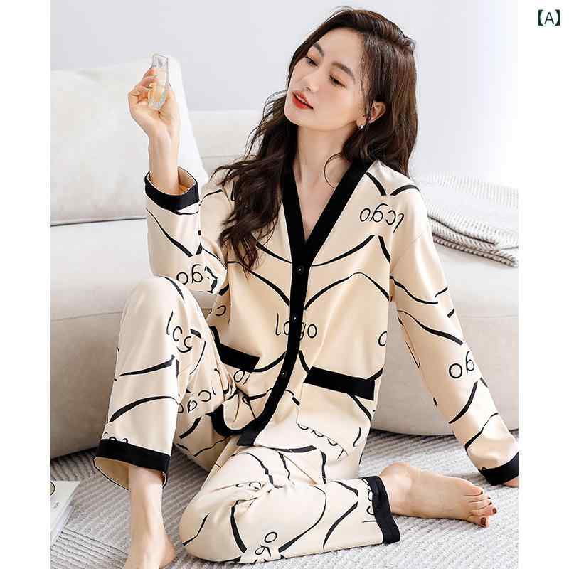 女性用 パジャマ 春秋 綿 長袖 2025 レディース 秋冬 薄手 カジュアル ルームウェア かわいい シンプル