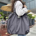 大きな 巾着 ショッピングバッグ おしゃれ ショルダーバッグ 折りたたみ式 ハンドバッグ 防水 カラー 無地 ポップ 大容量 エコバッグ