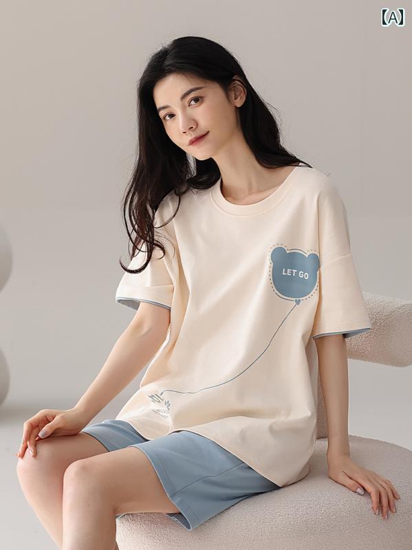 パジャマ レディース 夏 綿 半袖 ショートパンツ カジュアル 2025年 大きいサイズ シンプル スイート ガール ルームウェア スーツ