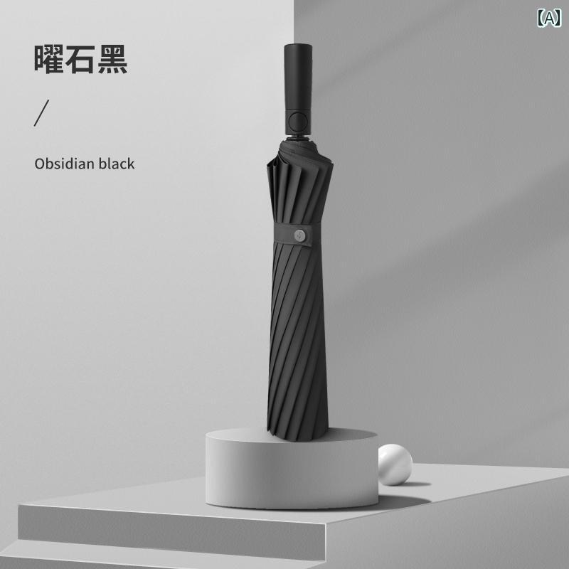 16骨 二つ折り 折りたたみ 傘 自動 拡大 厚く 強化 男性用 車載 専用 豪華 携帯用 おしゃれ シンプル 日用品 持ち運び コンパクト