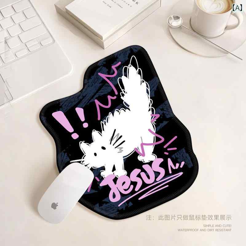 V - SION 形状 マウスパッド かわいい 女の子用 手首 保護 小型 ポータブル コンピュータ オフィス デ..