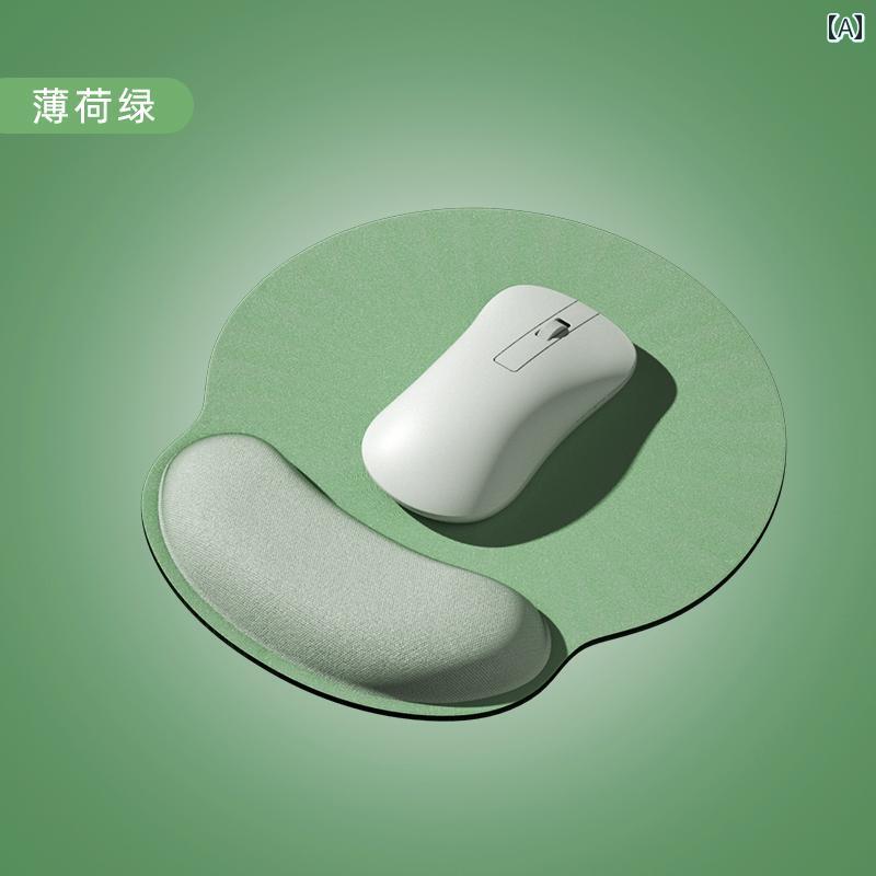 マウスパッド リスト ガード 女の子 マウス デスク キー ボード ハンドレスト低反発 無地 パッド インテリア シンプル オフィス素材: 布