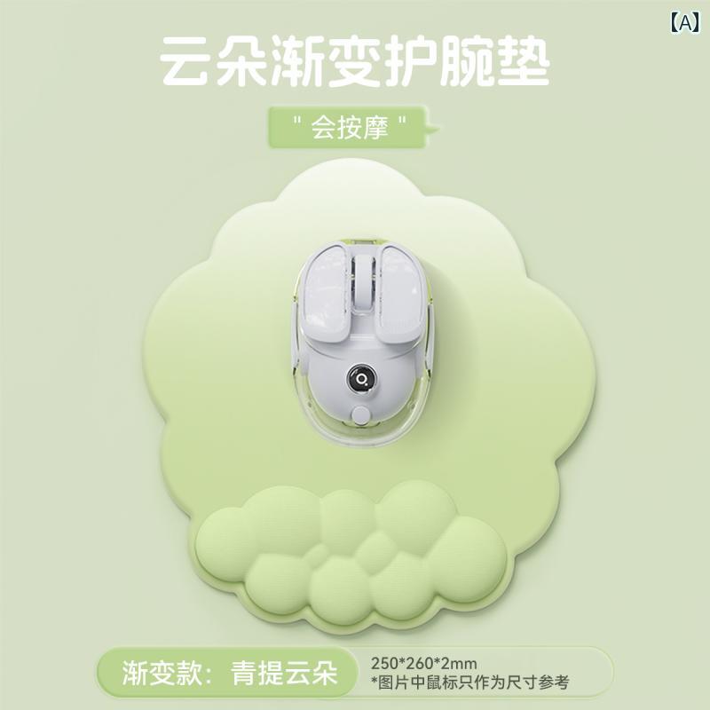 クラウド グラデーション リスト マウスパッド 女子 オフィス用 豪華 シリコン キーボードハンドレスト 腱 鞘 炎 予防 リストレスト