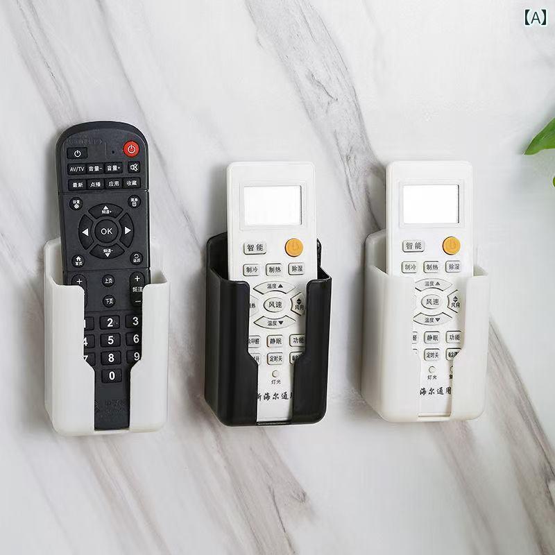 エアコン リモコン 収納 ボックス ブラケット ハンガー 壁掛け ラック インテリア シンプル リビング ..