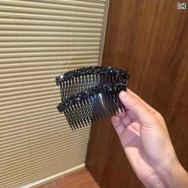 前髪 クリップ コーム 豪華 ヘッドウェア キラキラ スパンコール パーティー ヘアアクセサリー ヘアメイク グリッター おしゃれ