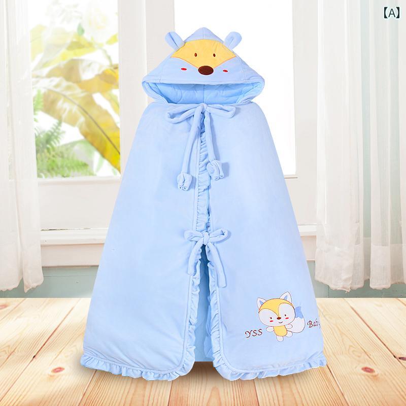 秋冬 子供用 取り外し可能 ライナー 付き ベビー ケープ 厚手 暖かい 外出 防風 防寒 カジュアル キッ..