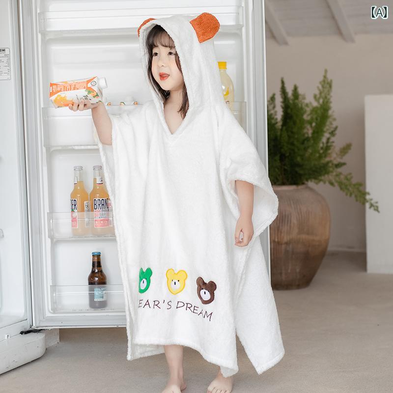 子供用 バスタオル マント スタイル 男の子 可能 綿 吸水性 バスローブ 女の子 赤ちゃん 入浴 水泳 専..