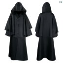 ハロウィン COS コスチューム 中世風 吸血鬼 メンズ レディース 魔法使い マント ケープ パーティー 子供 大人 ローブ シンプル