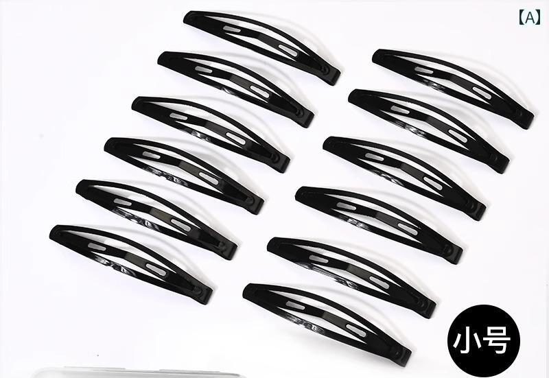 ブラック クリップ ヘア レディース ヘアピン ケースつき セット カラフル 可愛い ラインストーン シン..