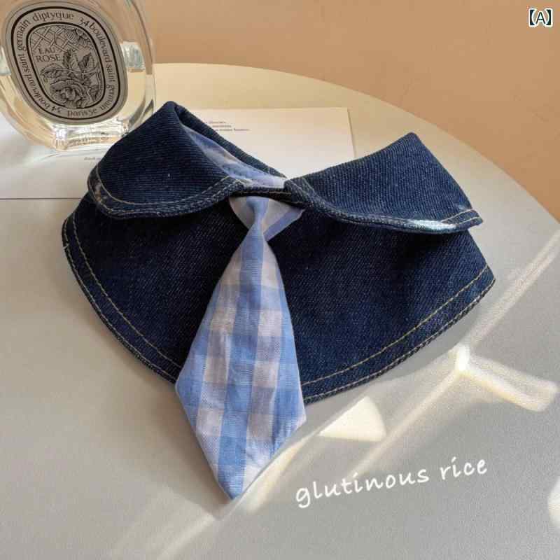 かわいい 犬用 万能 デニム 英国風 タイ スカーフ 猫 よだれかけ ペット 写真 装飾 ネック ビブ カジュ..