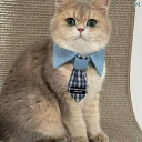 ペット 猫 犬 よだれかけ かわいい コットン 柔らかい スカーフ カラー ネクタイ カジュアル おしゃれ チェック柄