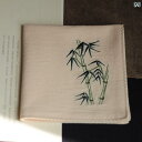 刺繍 ハンカチ 綿 メンズ レディース 持ち 運び 汗 拭く の 小さめ 正方形の タオル.カラフルカラーオシャレ.ワンポイント.