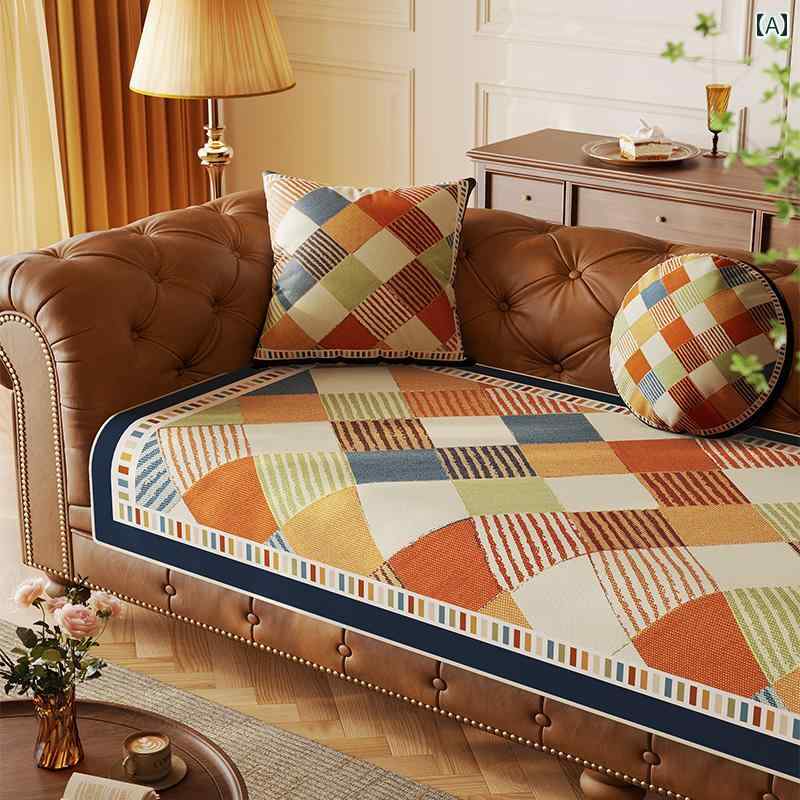 アメリカン 2025 ソファ クッション 夏 涼しい クール 快適 滑り止め ソファカバー 布 豪華 クールマット インテリア カジュアル