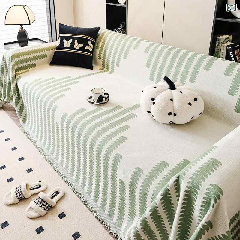 白黒 軽い 豪華 ソファカバー 布 四季 ユニバーサル ソファ タオル 2025 クッション カバー ブランケット インテリア リビング [3]