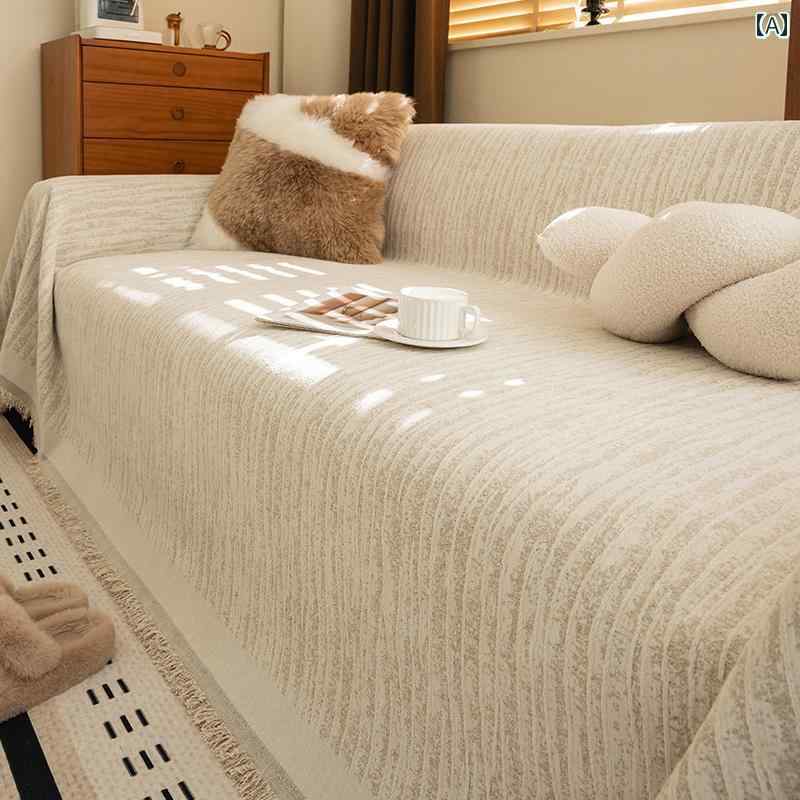 クリーム ソファカバー 布 滑り止め 2025 ソファ カバー クッション インテリア リビングルーム おしゃれ シンプル 北欧風