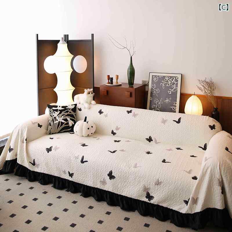 四季 ソファカバー 春夏 豪華 ベイ ウィンドウ パンプキン ソファ タオル カバー クッション インテリア リビングルーム おしゃれ